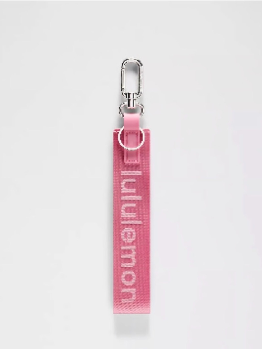 Lululemon Never Lost Keychain- Candy Cloud/Pink Pearl/Silver NWT